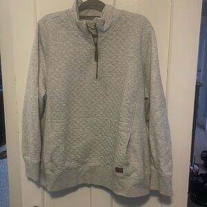 Llbean quilted quarter zip